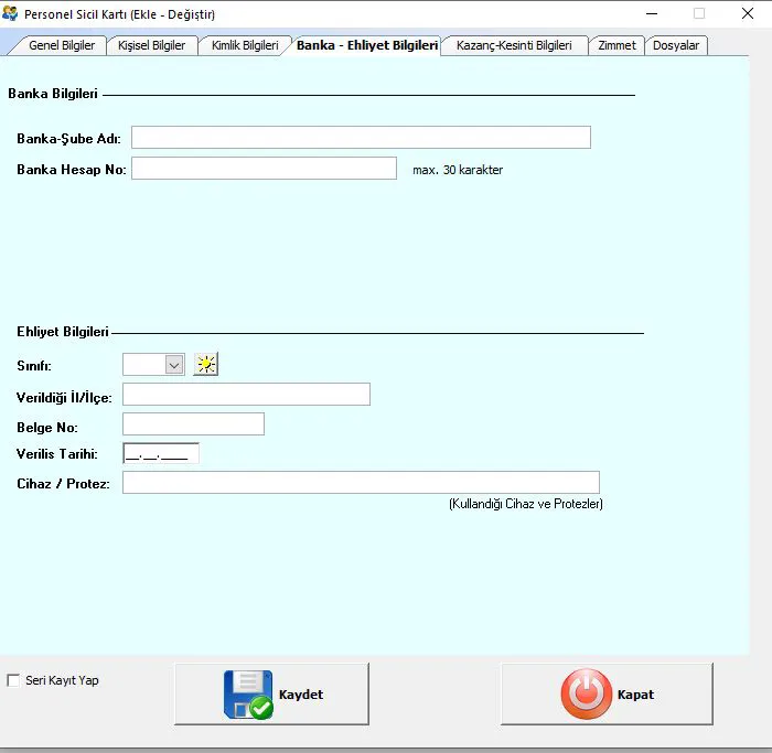 pdks-kisi-banka-ehliyet-bilgileri
