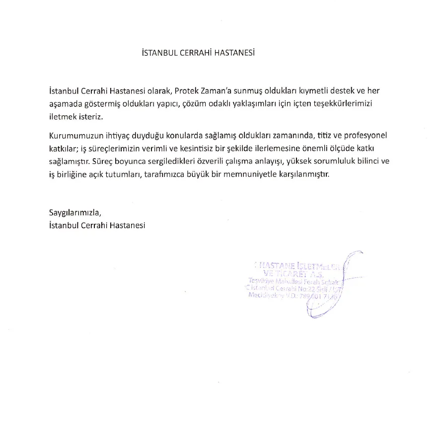 istanbul-cerrahi-hastanesi-tesekkur-mektubu