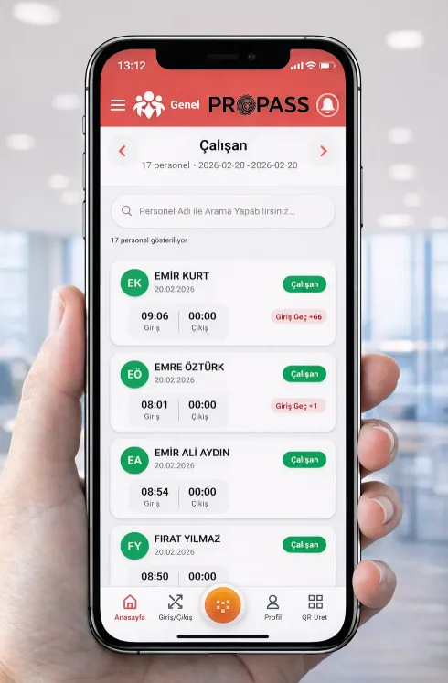 WEB PDKS MOBİL UYGULAMA