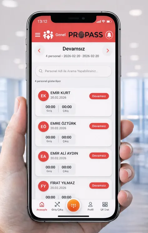 WEB PDKS MOBİL UYGULAMA