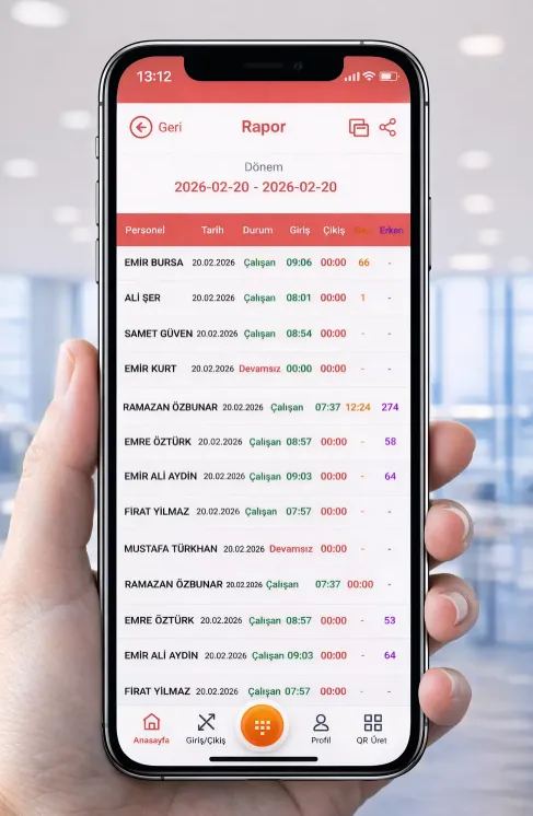 WEB PDKS MOBİL UYGULAMA